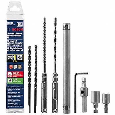 Concrete Screw Kit Carbide Tipped