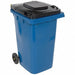 Trash Can 64 gal Blue Polyethylene