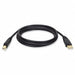 Cable Usb 2.0 A/B 10 ft Black