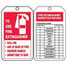 Fire Extinguisher Tag 5-3/4 H PK25