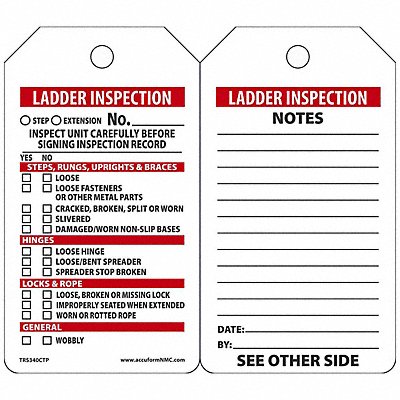 Inspection Tag 5-3/4 x 3-1/4 PK25