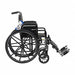 Wheelchair 300lb 18 In Seat Silver/Black