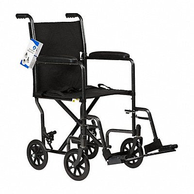 Wheelchair 700lb 28 In Seat Silver/Black