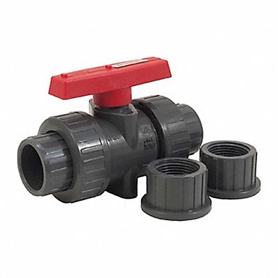 PVC Sched 80 True Union Valve 3/4 