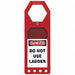 Status Alert Tag Holder 10in H 3 1/2in W