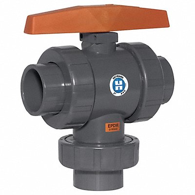 PVC 3-Way True Union Ball Valves