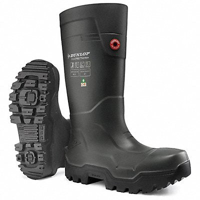 Rubber Boots Black Size 9 PR