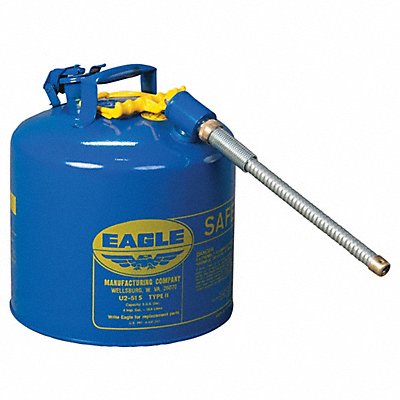 Type II Safety Can Blue 5 gal Cap.