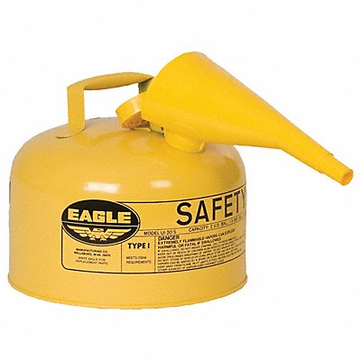 Type I Safety Can Yellow 2-1/2 gal Cap.