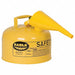 Type I Safety Can Yellow 2-1/2 gal Cap.