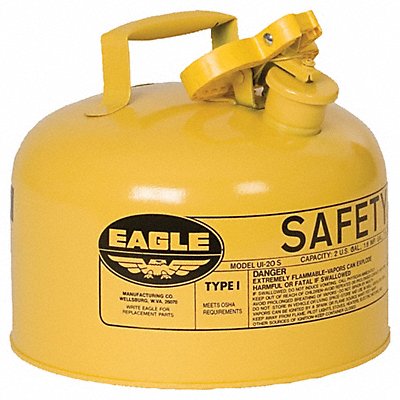 Type I Safety Can Yellow 2-1/2 gal Cap.