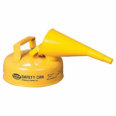 Type I Safety Can Yellow 1/2 gal Cap.