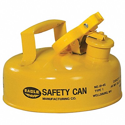 Type I Safety Can Yellow 1/2 gal Cap.