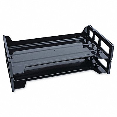 Letter Tray Black Legal 2-3/4in. H PK2