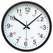 Round Wall Clock 24hr. Black 12.5 