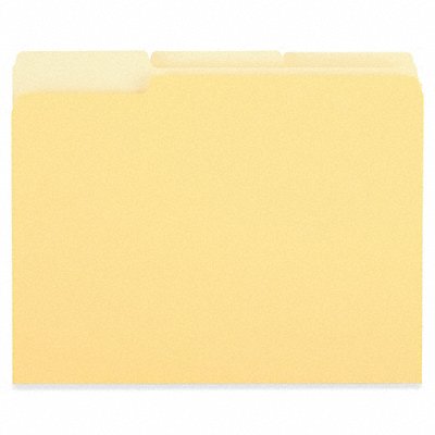 File Folders Letter Yellow PK100