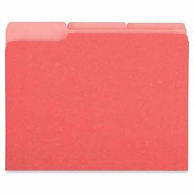 File Folders Letter Red PK100