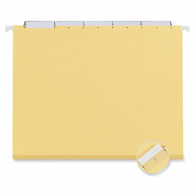 Hanging File Folders Letter Yellow PK25