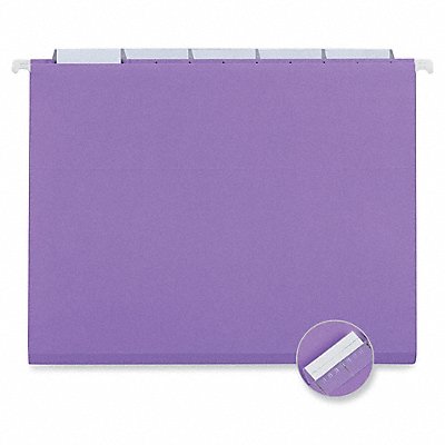 Hanging File Folders Letter Violet PK25