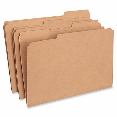 File Folder 1/3 Legal Kraft PK100