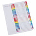 Index Letter A-Z Color White PK26