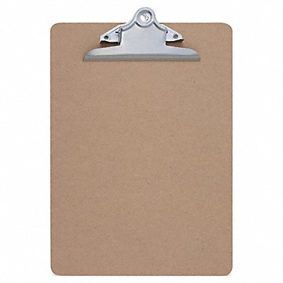 Clipboard Hardboard Brown 8-1/2x11 