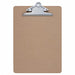 Clipboard Hardboard Brown 8-1/2x11 