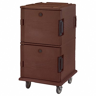 Food Transport Cart Side-Load Dark Brown