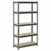 Boltless Shelving Silver Steel 800lbCap.