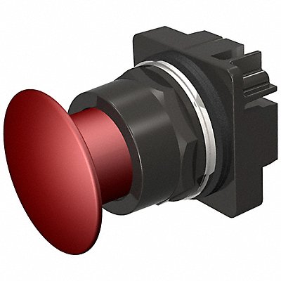 Push Button 30mm 1.73 in Mushroom Red