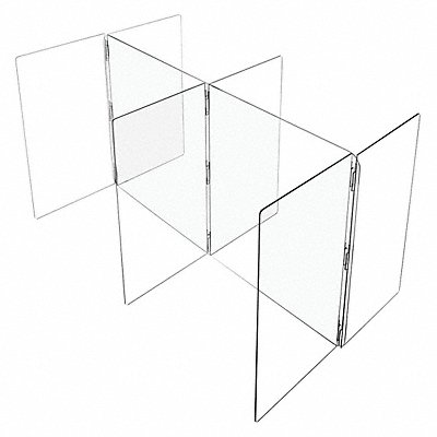 Clear Plastic Compartment Divider - 1/4 