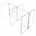 Clear Plastic Compartment Divider - 1/4 