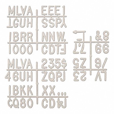 Letter Board Alpha and Numeric Sets
