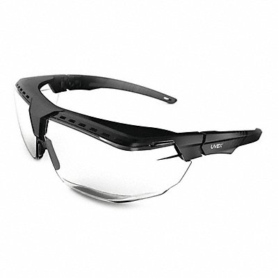 Safety Glasses Unisex Black Frame