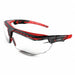 Safety Glasses Unisex Black/Red Frame