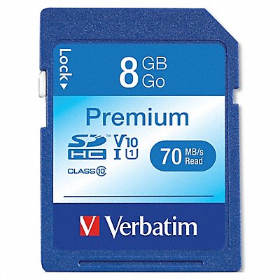 Premium SDHC Memory Card 8 GB 