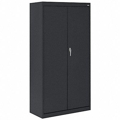 K3833 Storage Cabinet 72 x30 x18 Black 3Shlv