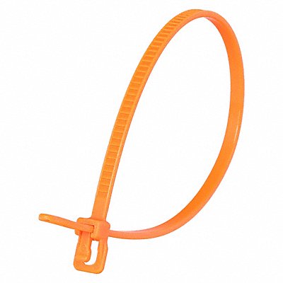 Releasable Cable Tie Orange 0.09 W