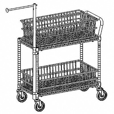 Visual Cart Cap 300 Lb 41x18 2 Shelves