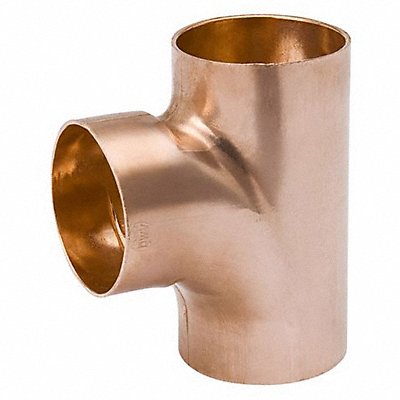 DWV Tee Wrot Copper 2 Tube CxC