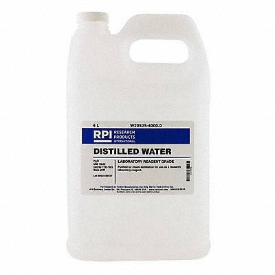 Distilled Water Lab Reagent Grade 4L