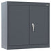 Wall Cabinet Charcoal Cap. 200 lb Keyed