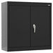 Wall Cabinet Black Cap. 200 lb Keyed