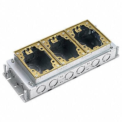 Floor Box Brass/Steel Rectangular