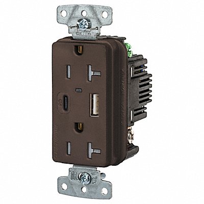 USB Receptacle Brown 1 hp