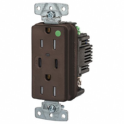 USB Receptacle Brown 1/2 hp