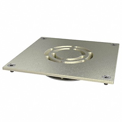 Ligature-Resistant Drain Grate Sq 6in