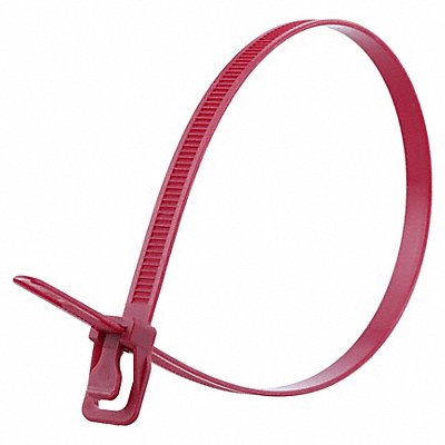 Releasable Tie Maroon Nylon PK100