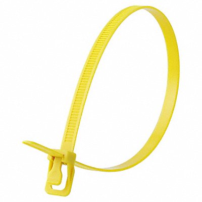 Releasable Tie Yellow Nylon PK100