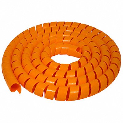 Spiral Wrap 50 ft L 30mm W Color Orange